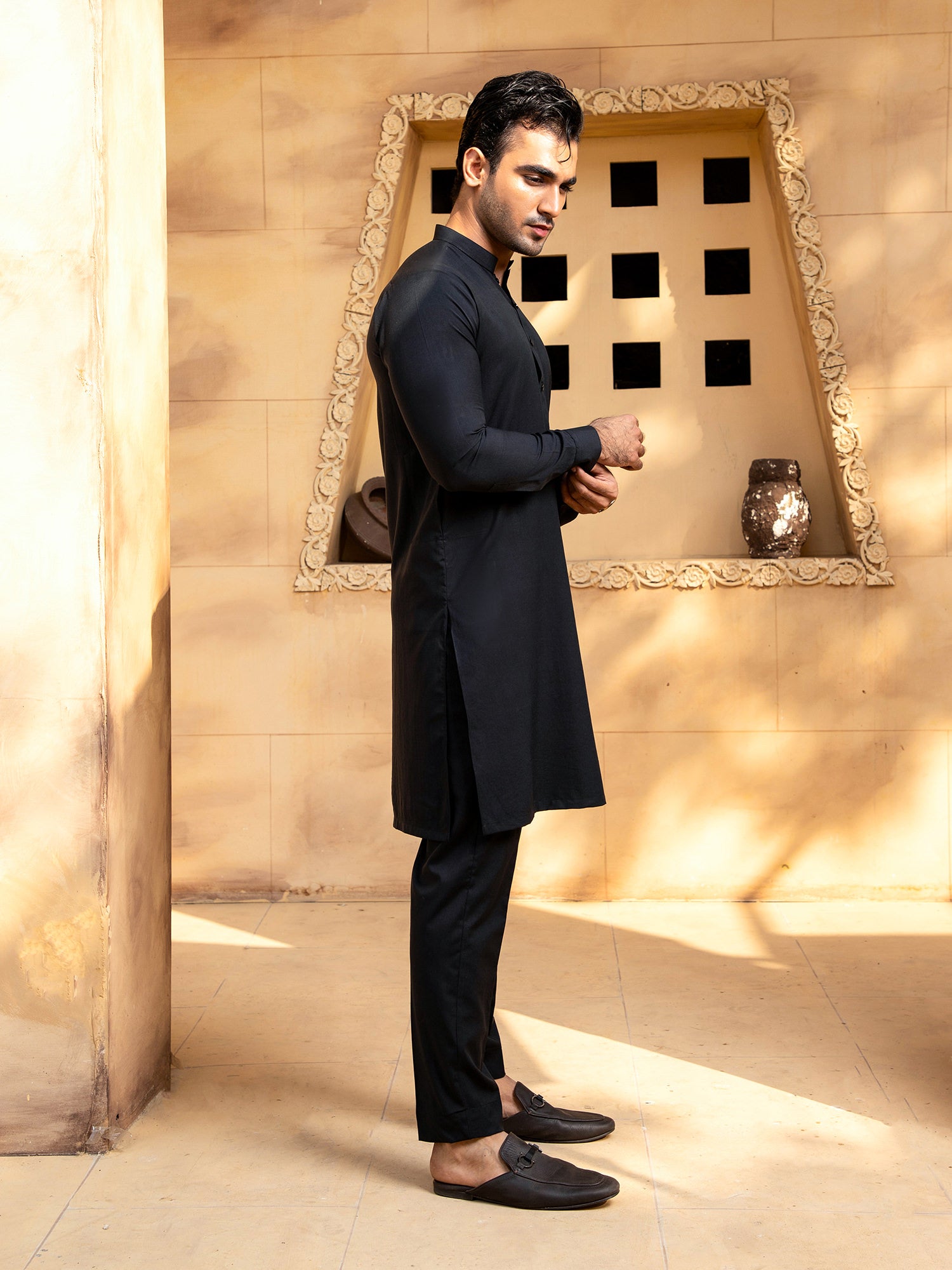 Boski Black Kurta Trouser