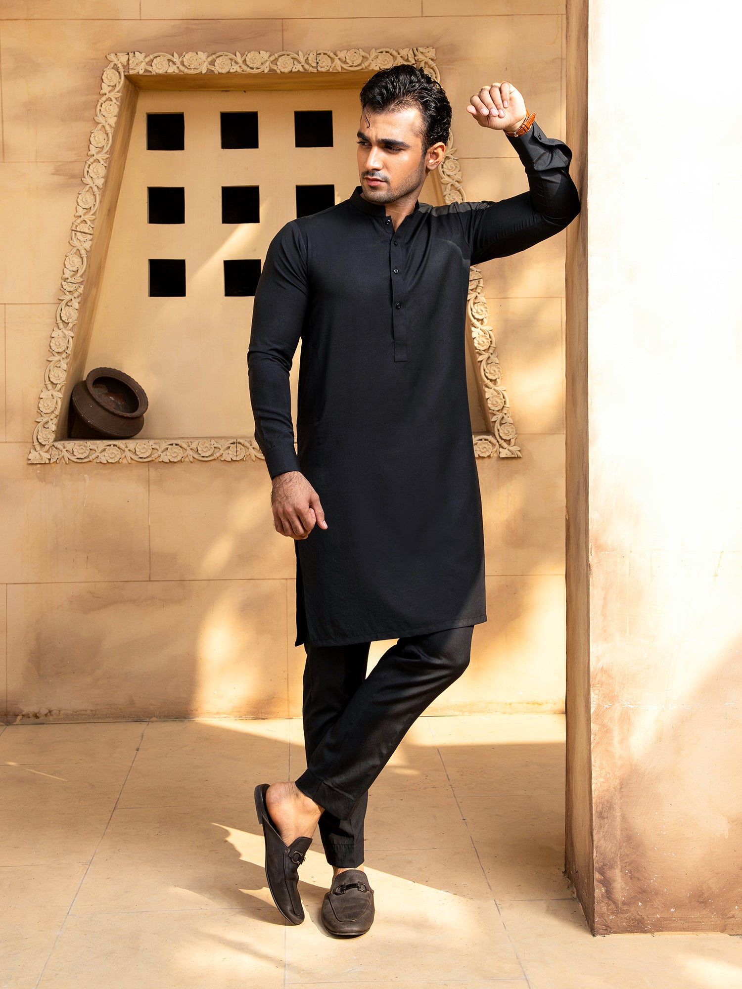 Boski Black Kurta Trouser