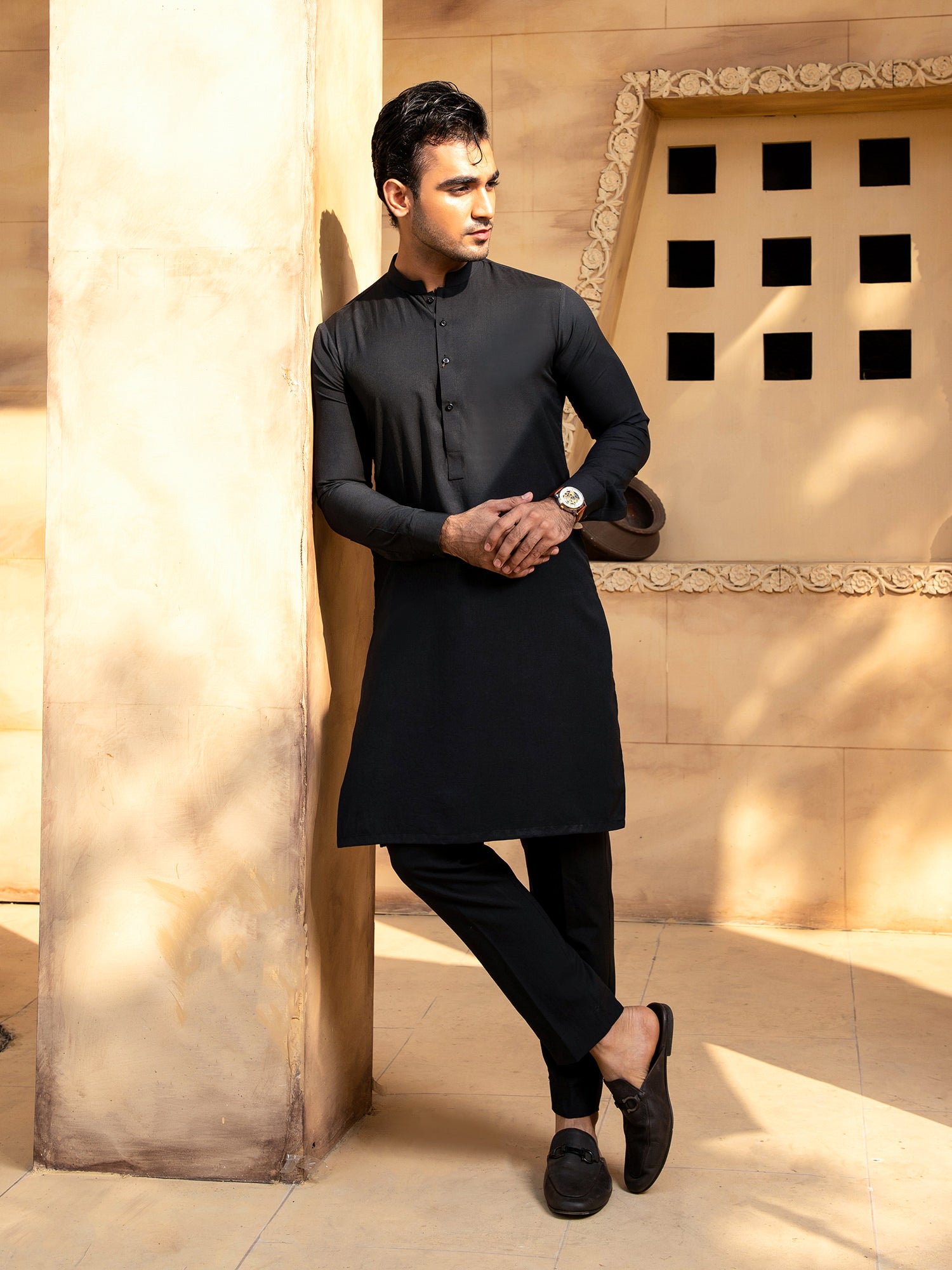 Boski Black Kurta Trouser