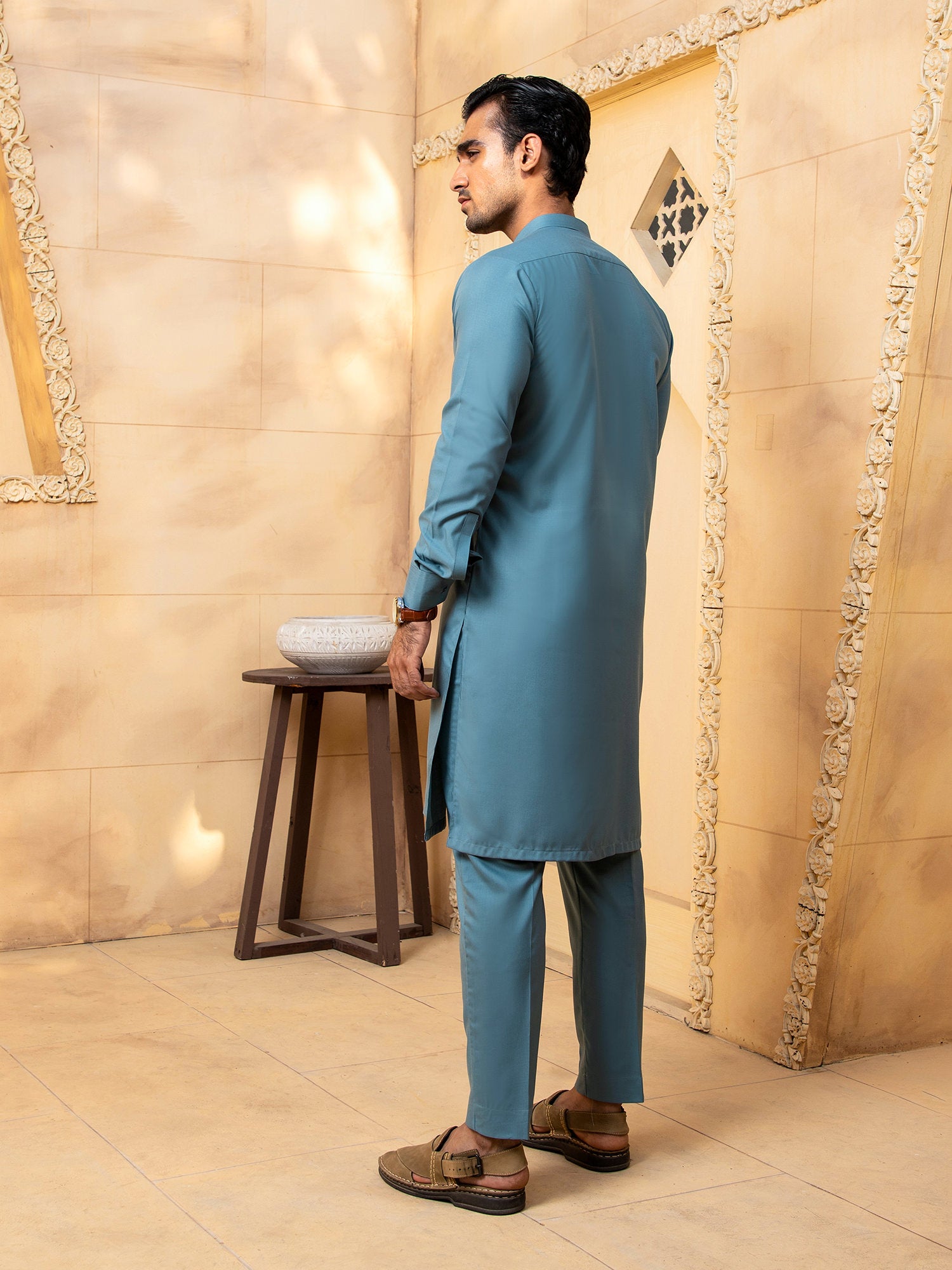 Pacific Blue Kurta Trouser