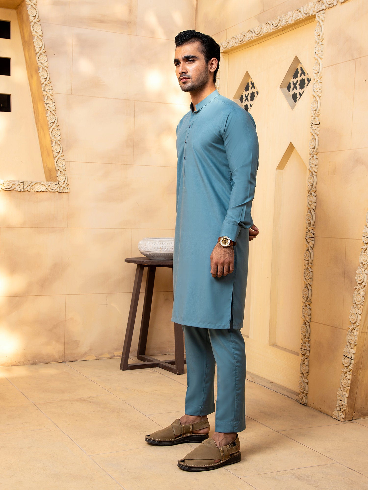 Pacific Blue Kurta Trouser