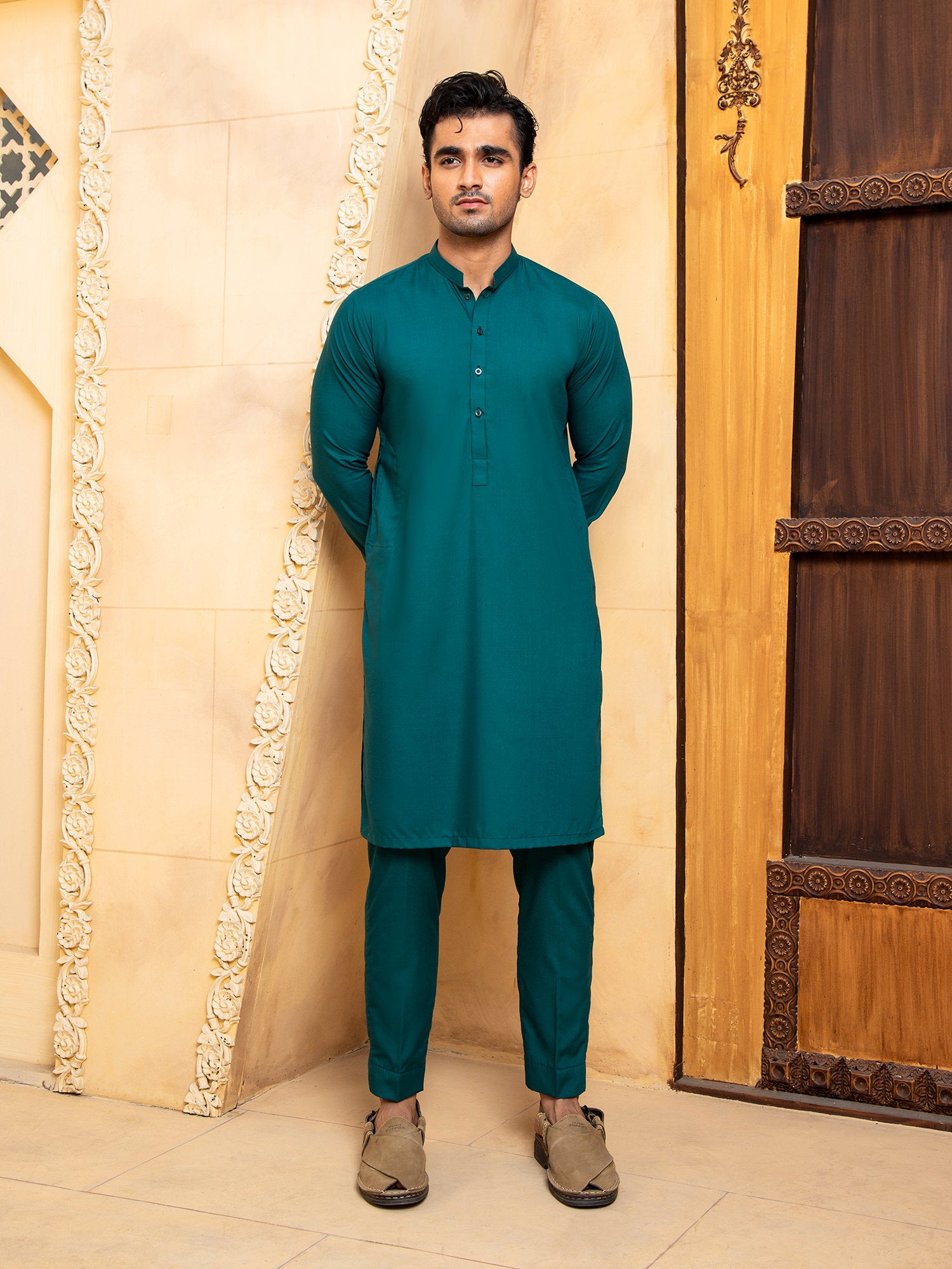 Teal Kurta Trouser