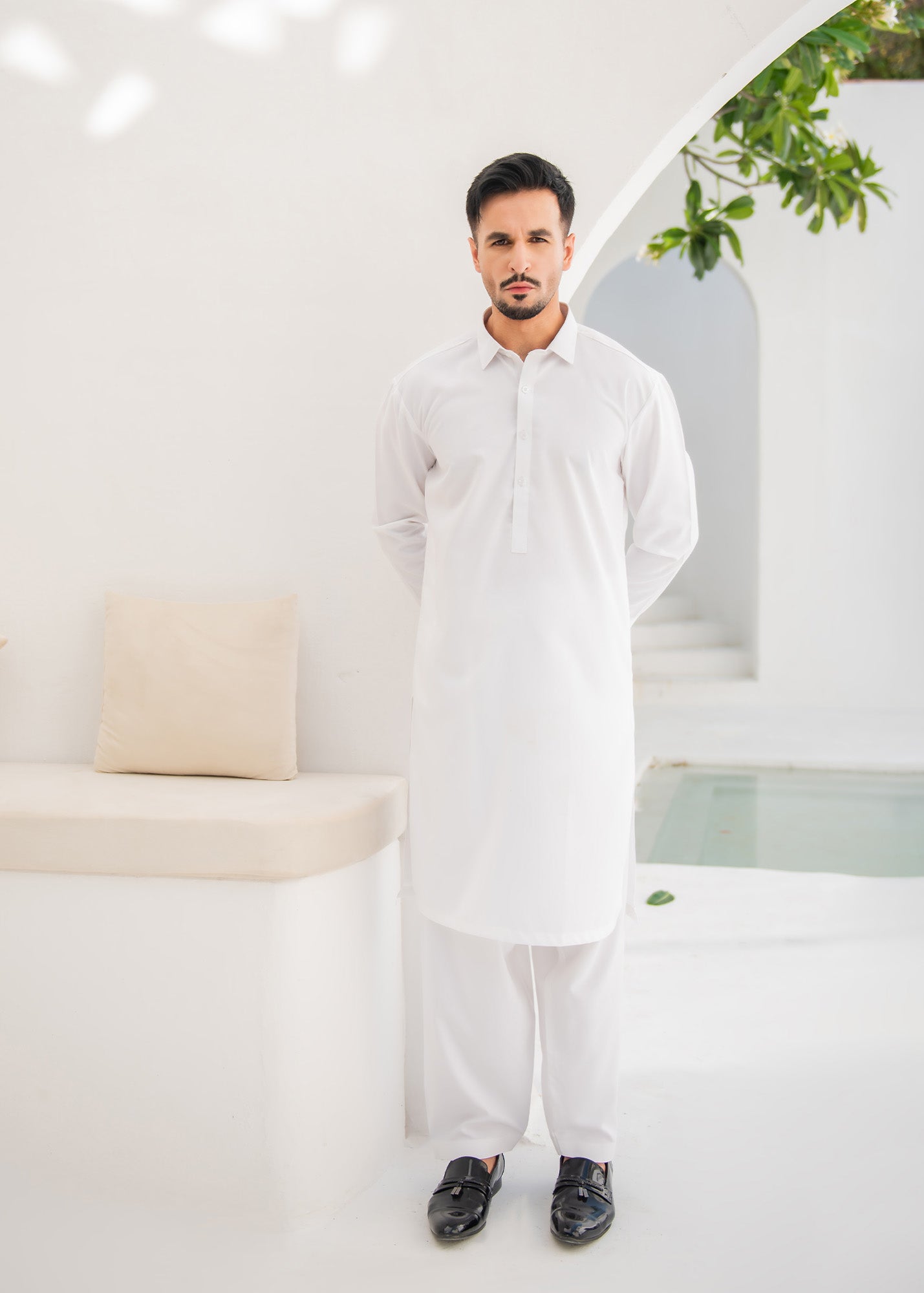 Off White Kameez Shalwar