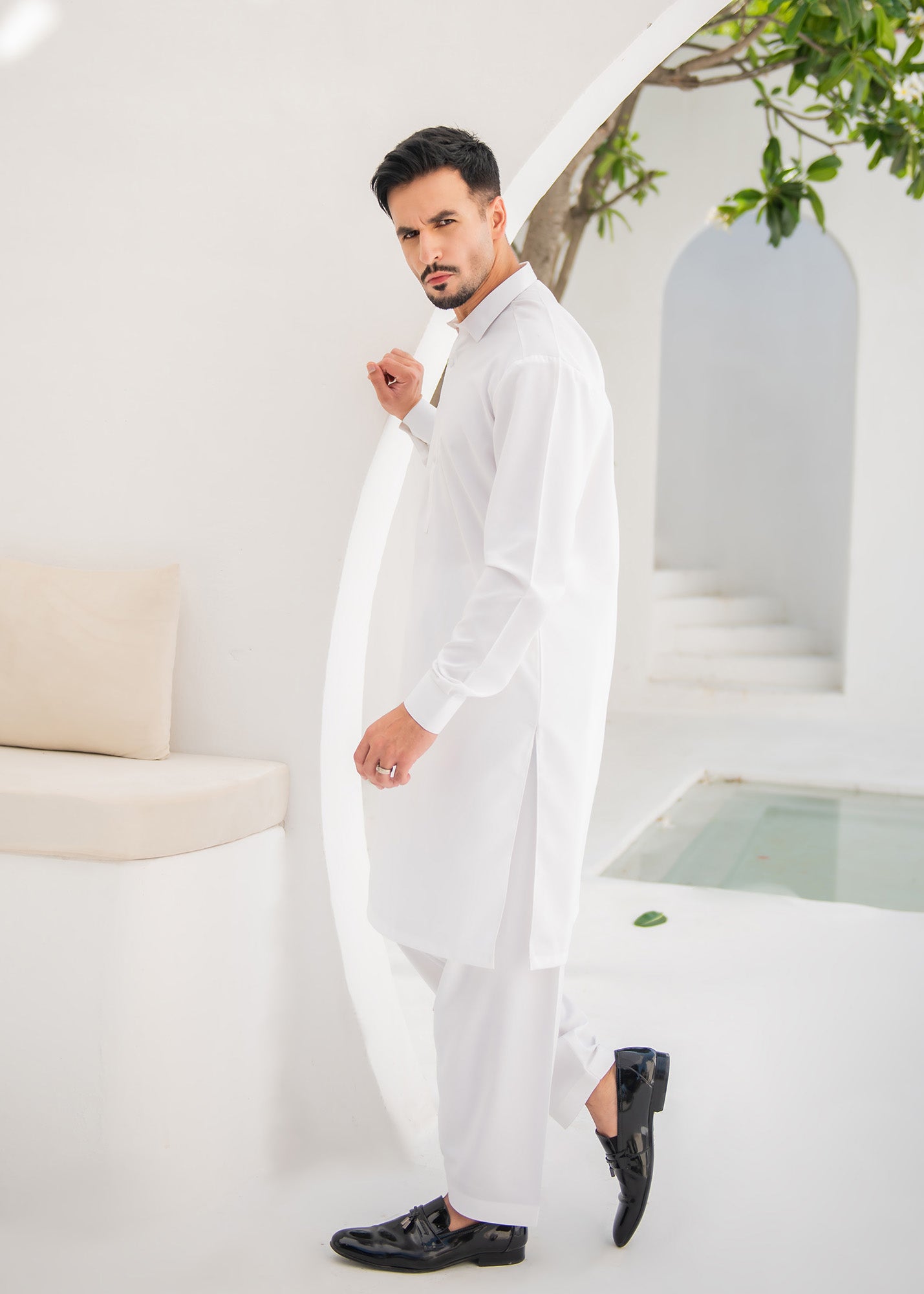 Off White Kameez Shalwar