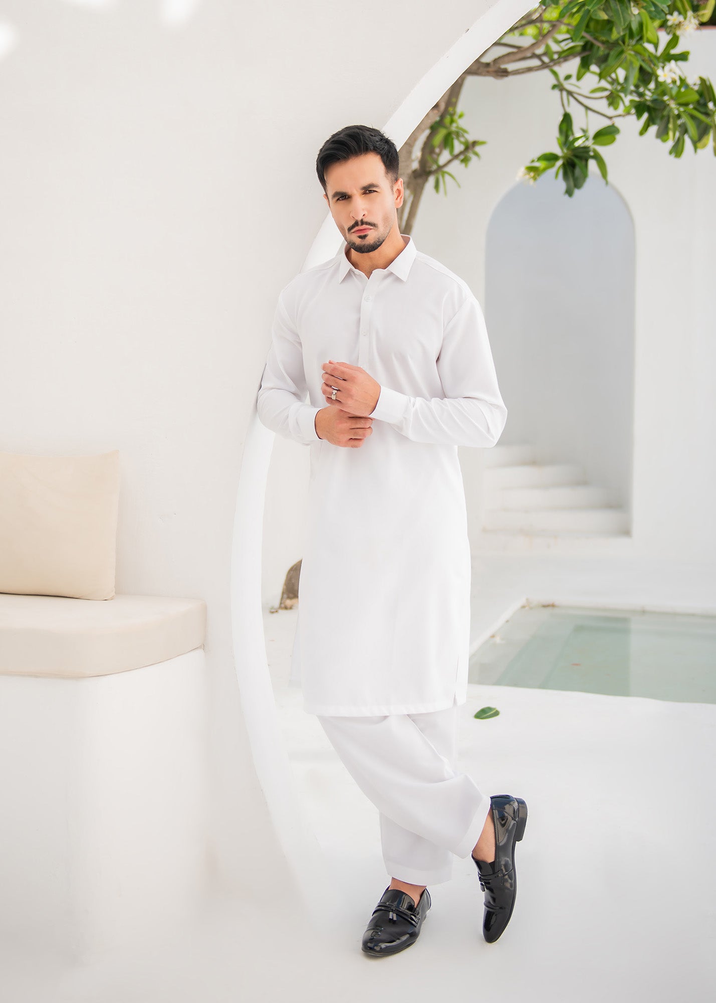 Off White Kameez Shalwar