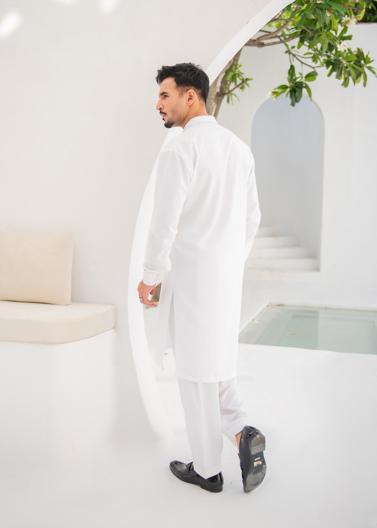 Off White Kameez Shalwar