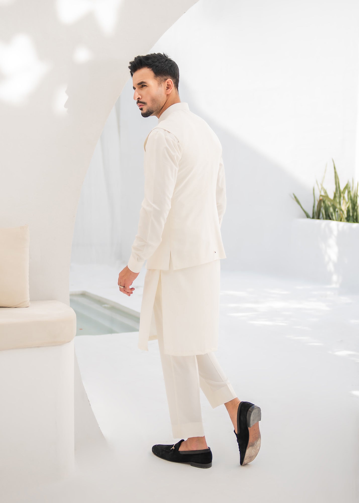 Boski Kurta Trouser & Waistcoat - 3 PC