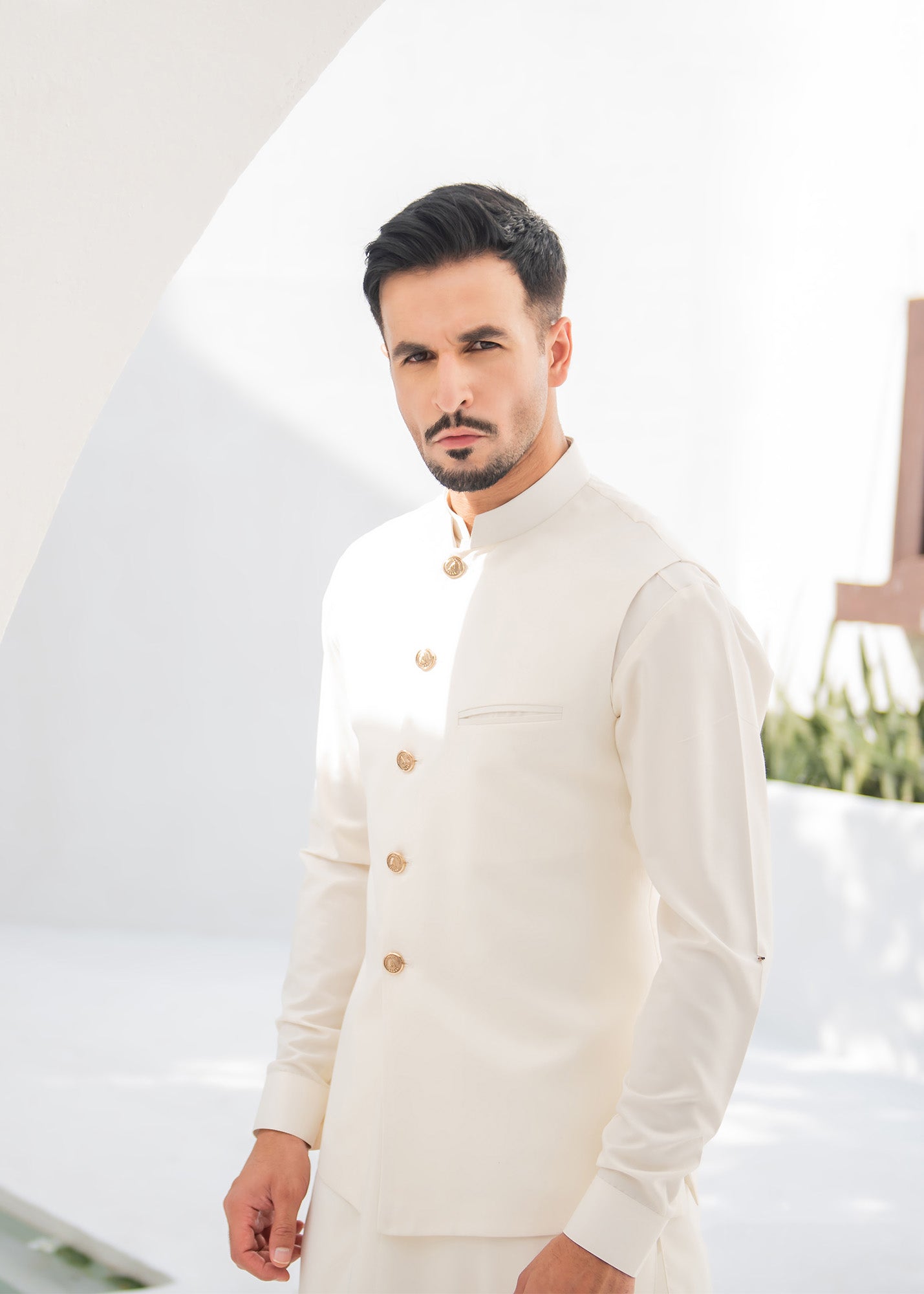 Boski Kurta Trouser & Waistcoat - 3 PC