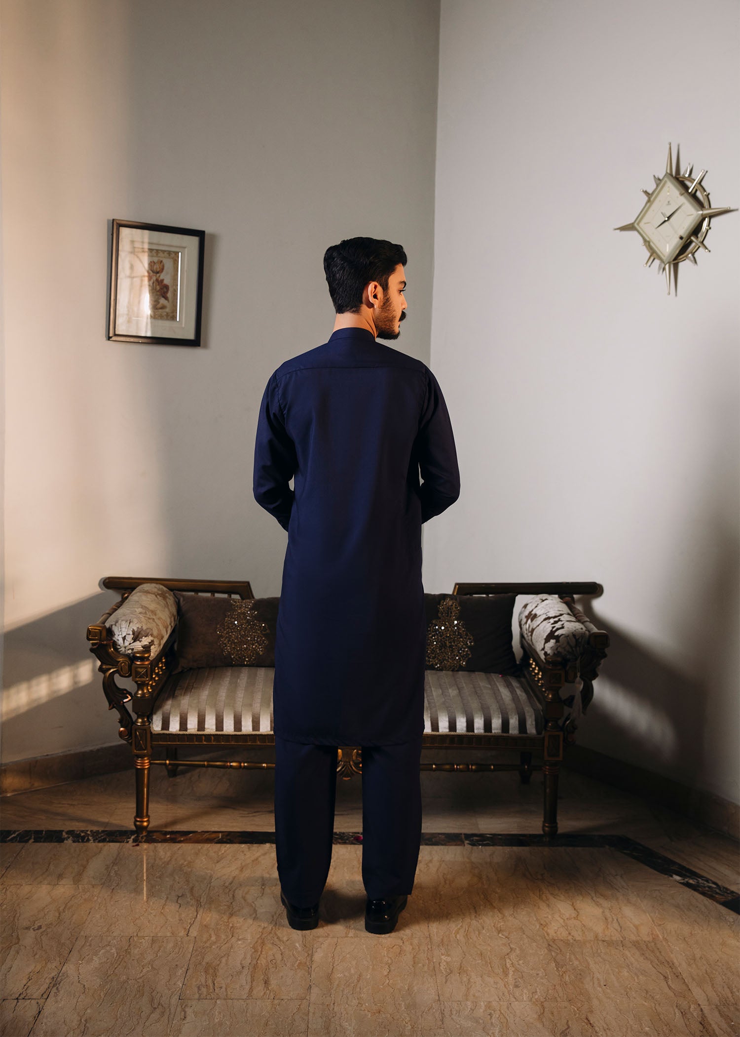 Blue Kurta Trouser - 2PC