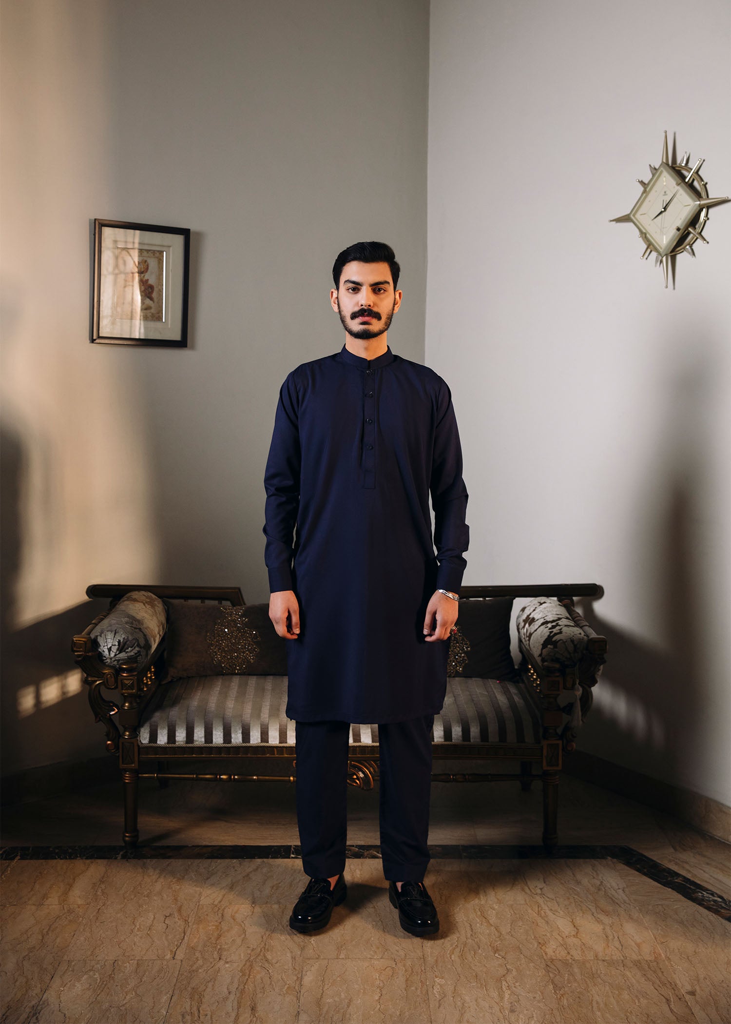 Blue Kurta Trouser - 2PC