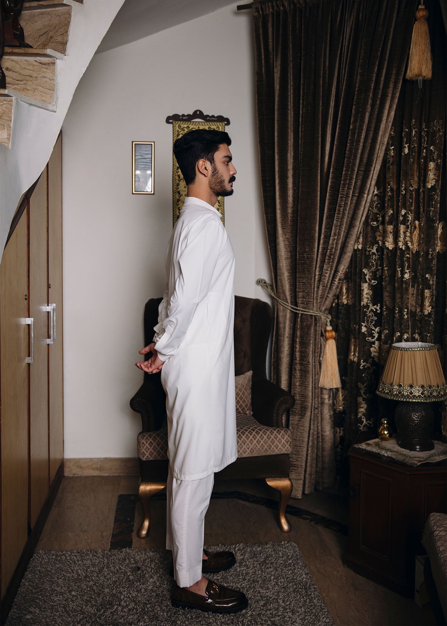 Off white Kurta Trouser - 2PC