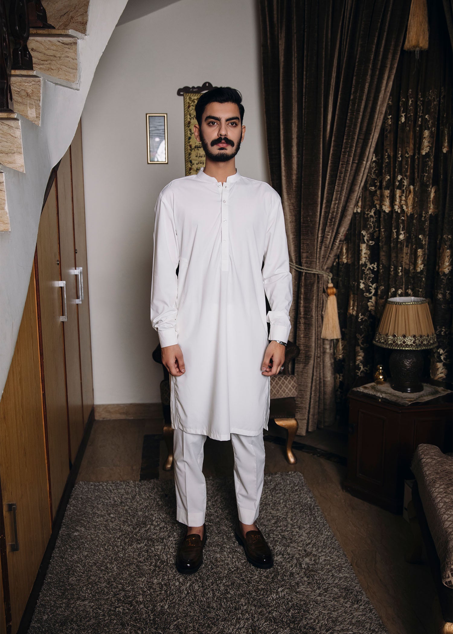 Off white Kurta Trouser - 2PC