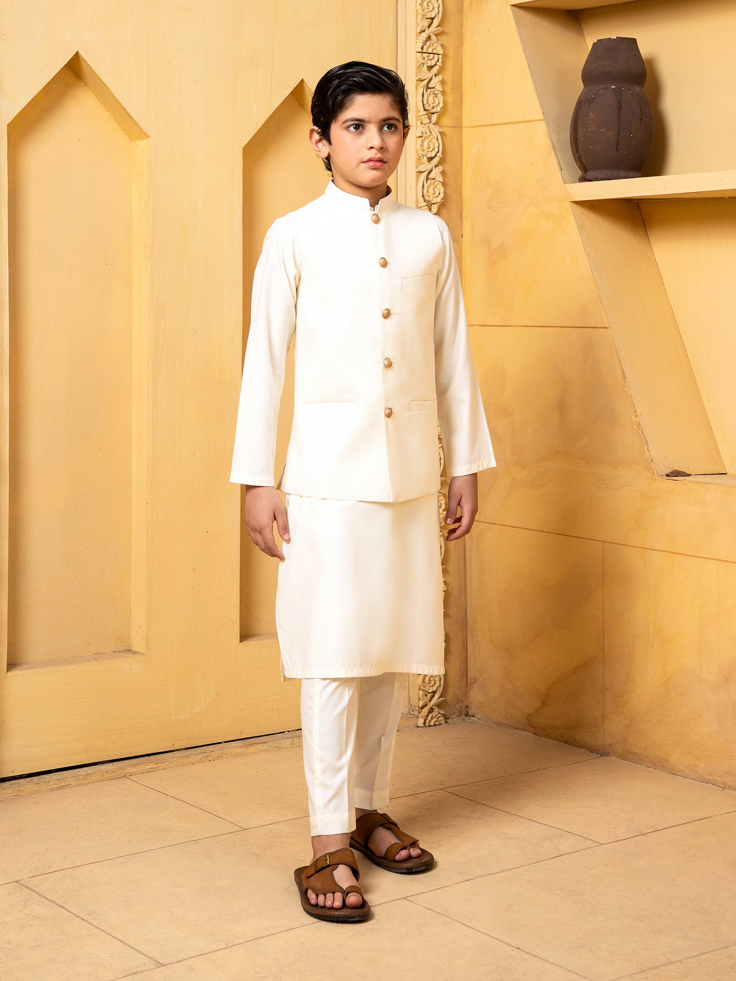 Boski Kurta Trouser With Waistcoat